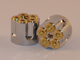 gun cylinder caps chrome small